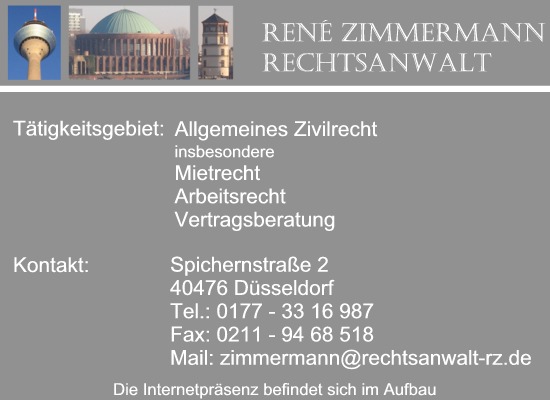 Rechtsanwalt Rene Zimmermann